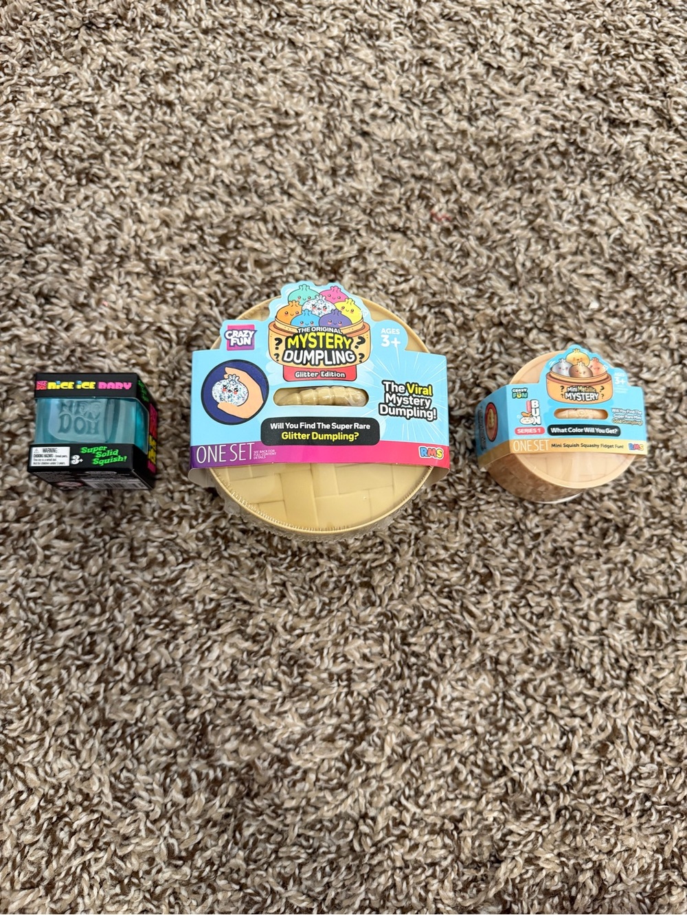 RMS Mystery Dumpling Glitter and metallic Edition + blue nice ice baby needoh